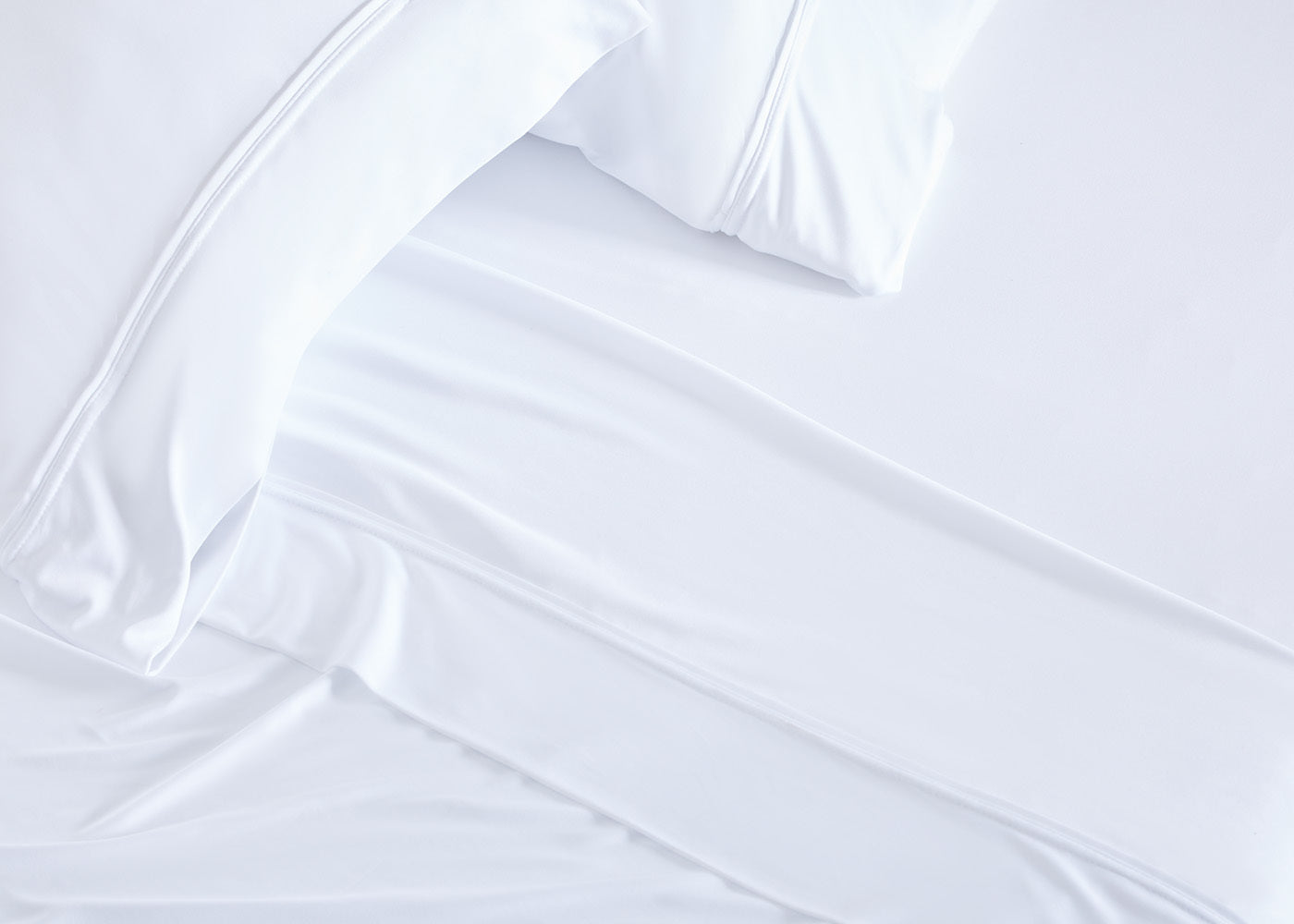 BedGear Dri Tec King Pillowcase Set and White