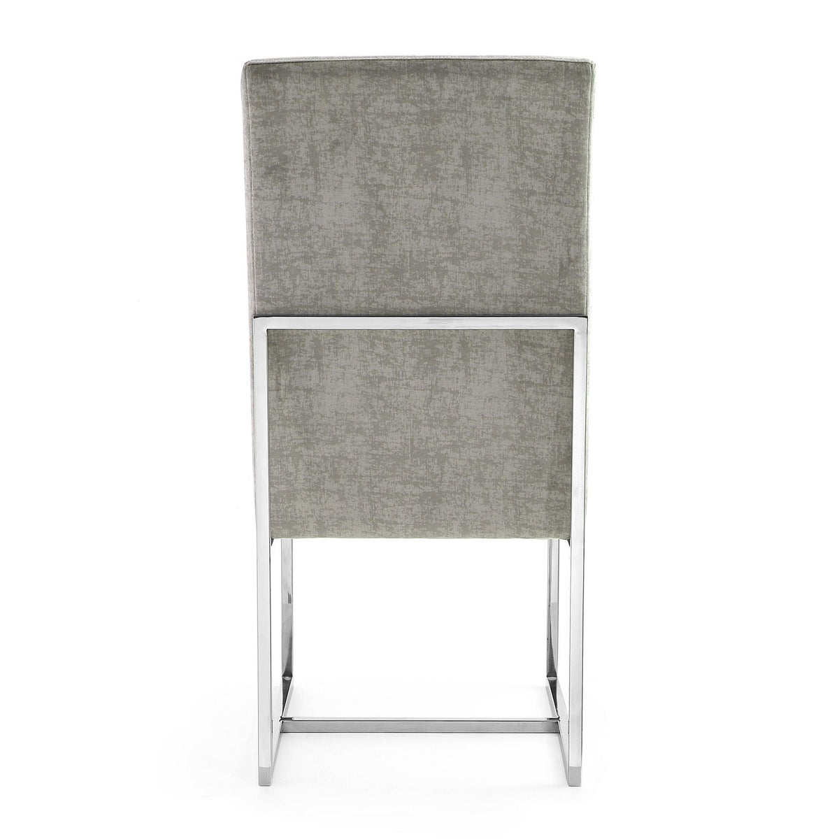 Element Dining Chair crushed-velvet upholstery with chrome legs HouseOfZazla chair on Tampa Home & Garden Store