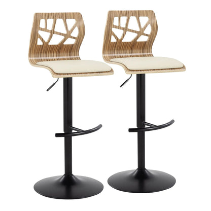 Folia Adjustable Barstool With Swivel Footrest