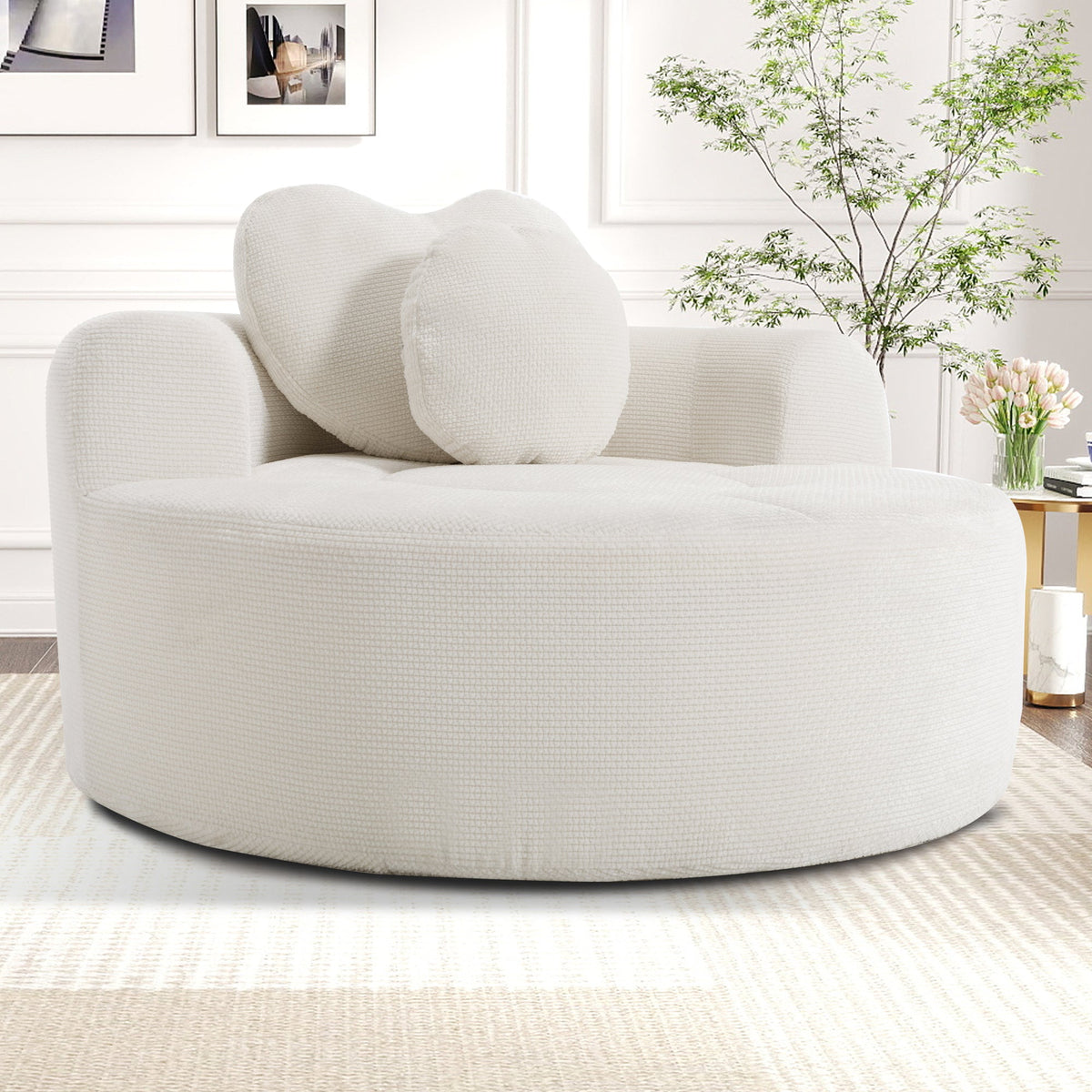 Round Sofa Bed and Cozy Memory Foam Couch