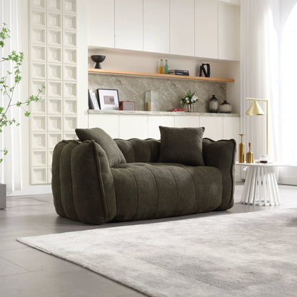 Cozy Beanbag Chair With Resilient Foam Core For 2