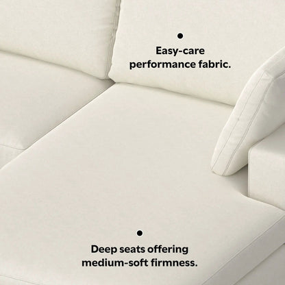 Charlie Upholstered Deep Seater Sectional Sofa