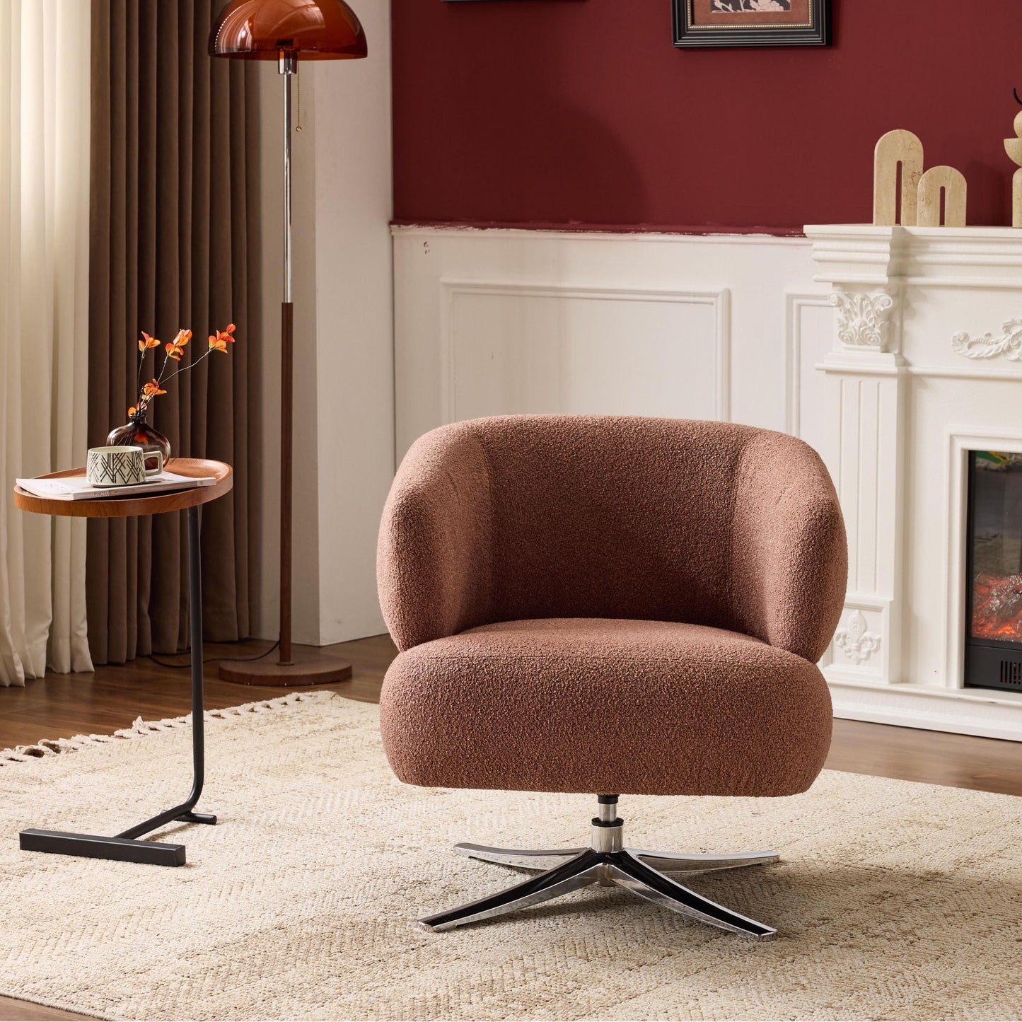 Cozy Cuddle Swivel Chair and Breathable Fabric