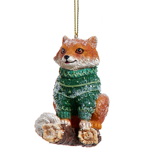 Cozy Fox Ornament - Tampa Home & Garden Store
