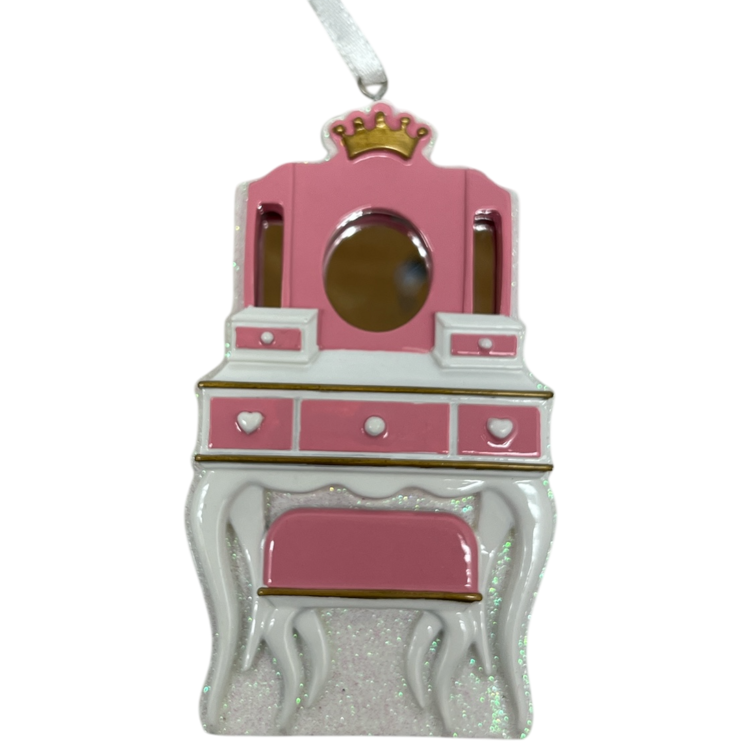 Adorno de tocador de princesa rosa