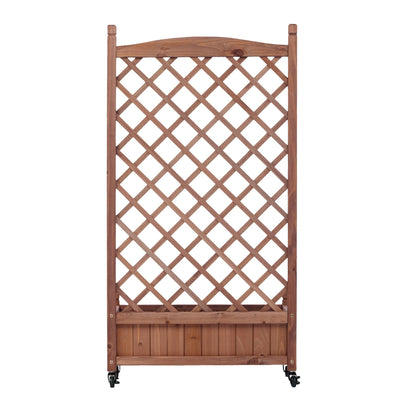 Outdoor Raised Garden Bed with Trellis 2 Pack