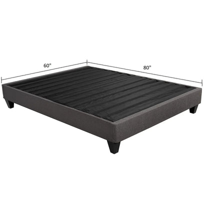 Upholstered Platform Bed Base Mattress Foundation