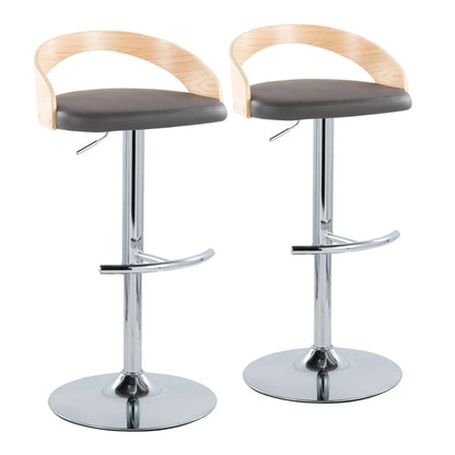 Grotto Contemporary Adjustable Barstool Swivel