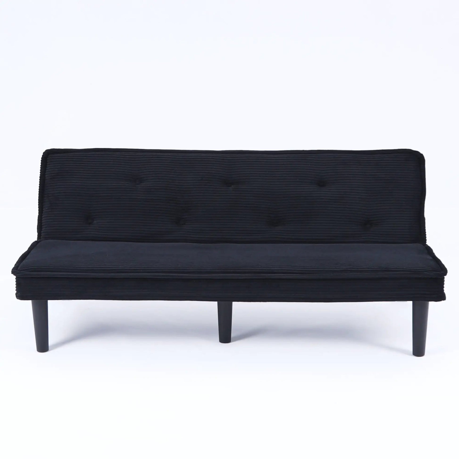 Versatile Sofa Bed with Solid Wood Frame, black tufted futon sofa on Tampa Home & Garden Store