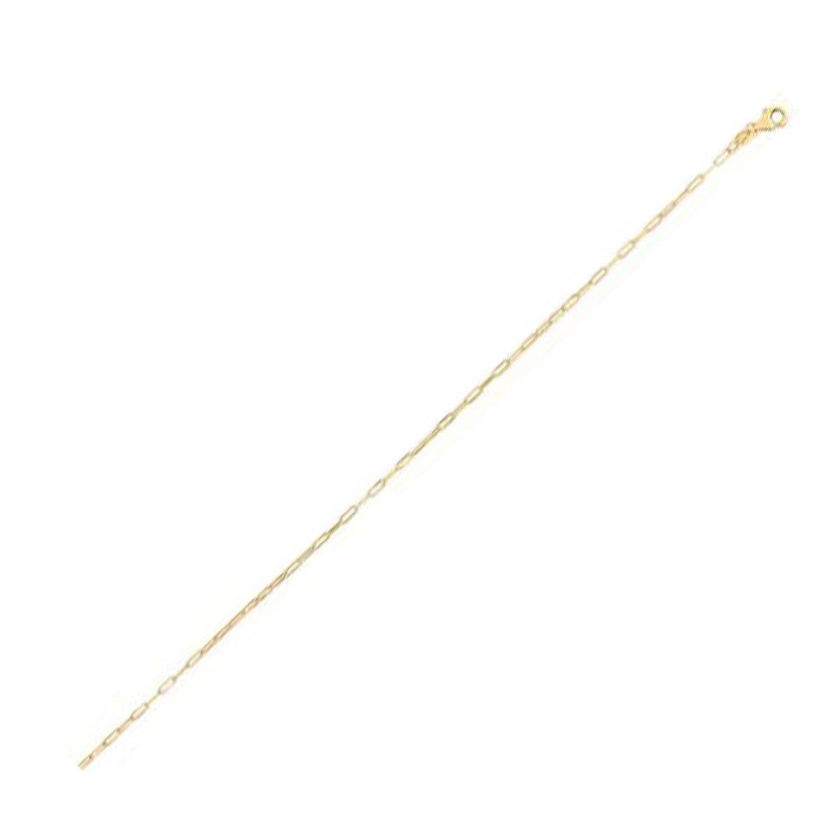 14K yellow gold fine paperclip chain necklace 1.20 mm by Bids.com on Tampa Home & Garden Store