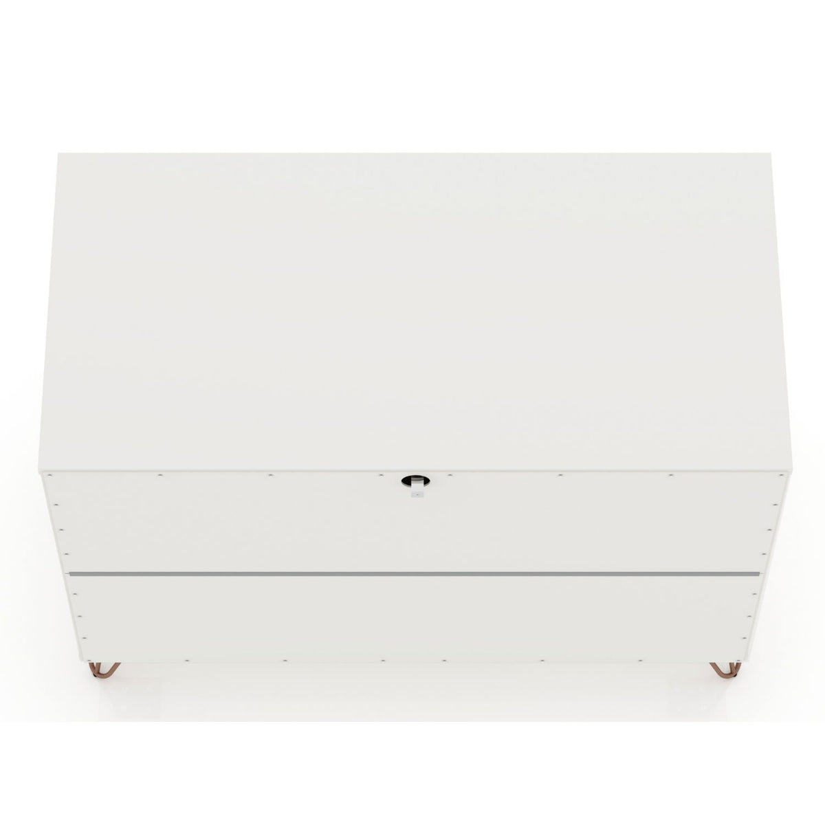Rockefeller 3 Drawer Dresser with Splayed Legs in white by HouseOfZazla on Tampa Home & Garden Store
