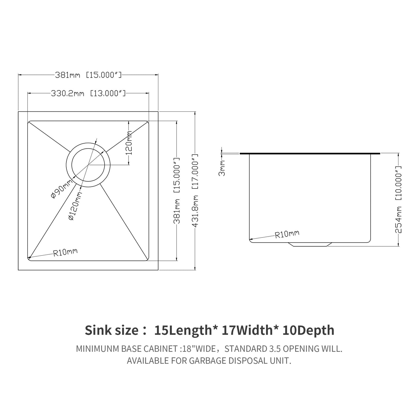Undermount Kitchen Sink And Deep Single Bowl