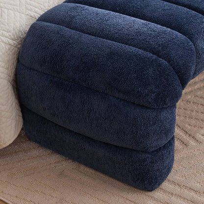 Modern Upholstered Bed Bench with Channel Tufted