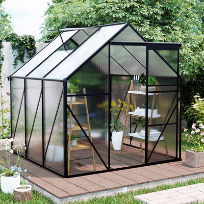 Outdoor Polycarbonate House and Raised Metal Base