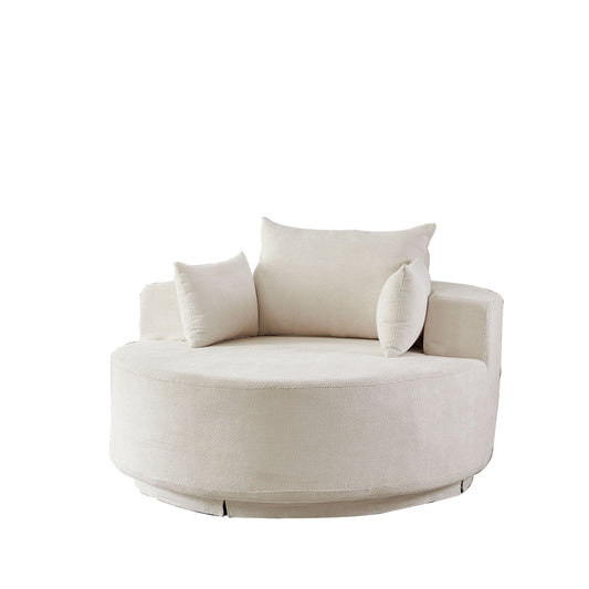 Modern Single Sofa and Swivel Sleeper Chair