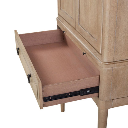 Bar Cabinet Sand Finish with Wine Storage