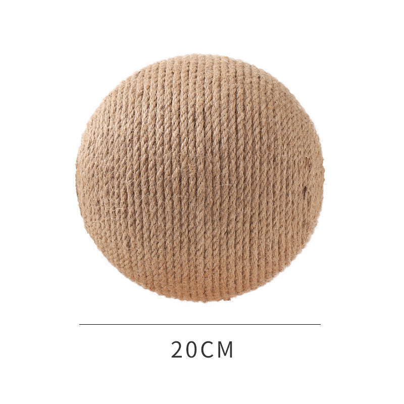 Sisal cat catching ball toy, natural beige 20cm, Sell My Stuff on Tampa Home & Garden Store