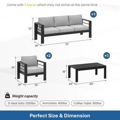 Heavy Duty Patio Set And The Thick Soft Cushions