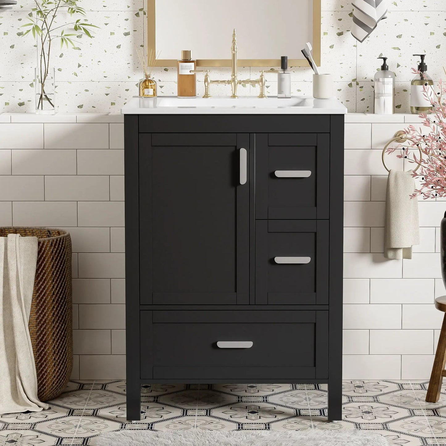 Bathroom Vanity With Sink and Soft-Close Drawers