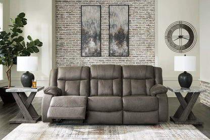 First Base reclining sofa gunmetal gray by Unique Piece Furniture on Tampa Home & Garden Store