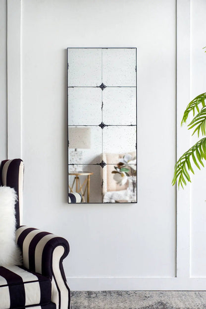 Traditional Glass Panel Mirror for Wall Decor