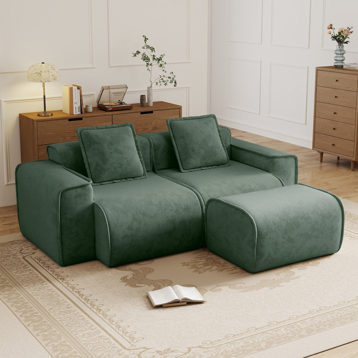Elegant Velvet Modular Sofa And L Shape Sectional