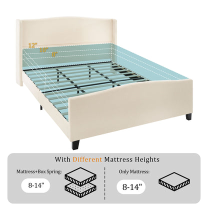 Sturdy Platform Bed Frame and a Padded Headboard
