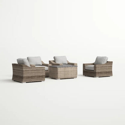 Durable Aluminum Wicker Sofa and Cushions