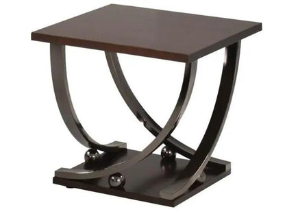 Isiah Table Modern Elegance Glass and Metal