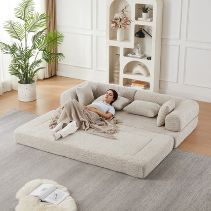 Soft Chenille and Convertible Sleeper Sofa Set