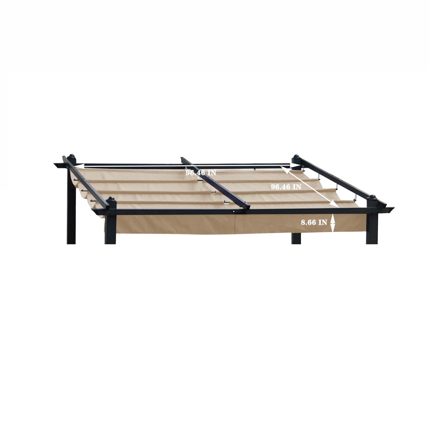 Replacement Pergola Canopy Top Cover Fabric