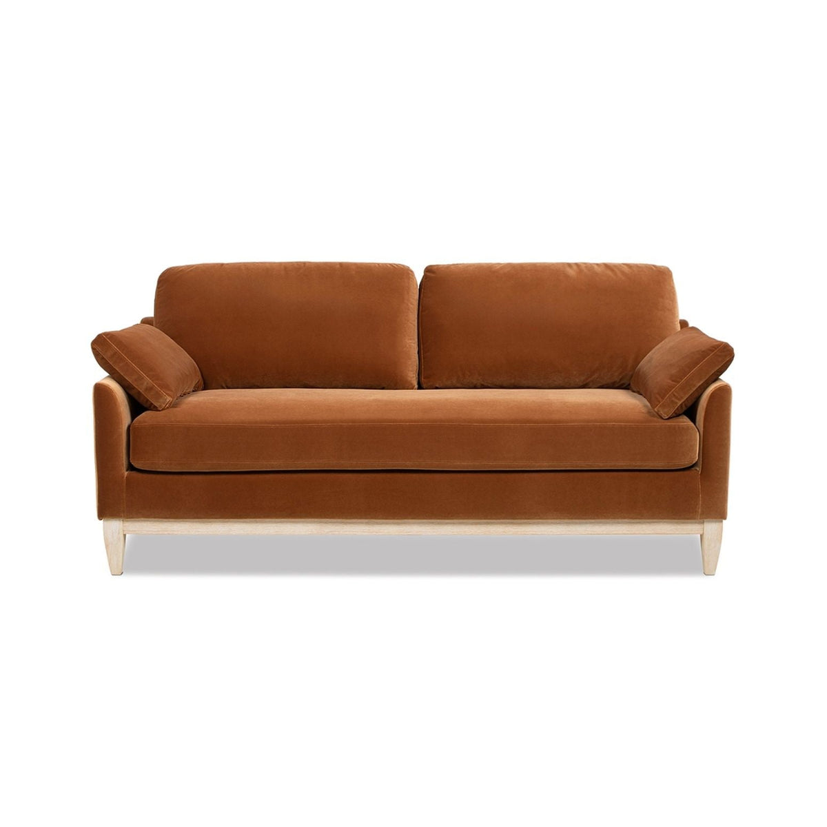 Pasadena Natural Rubberwood and Farmhouse Sofa
