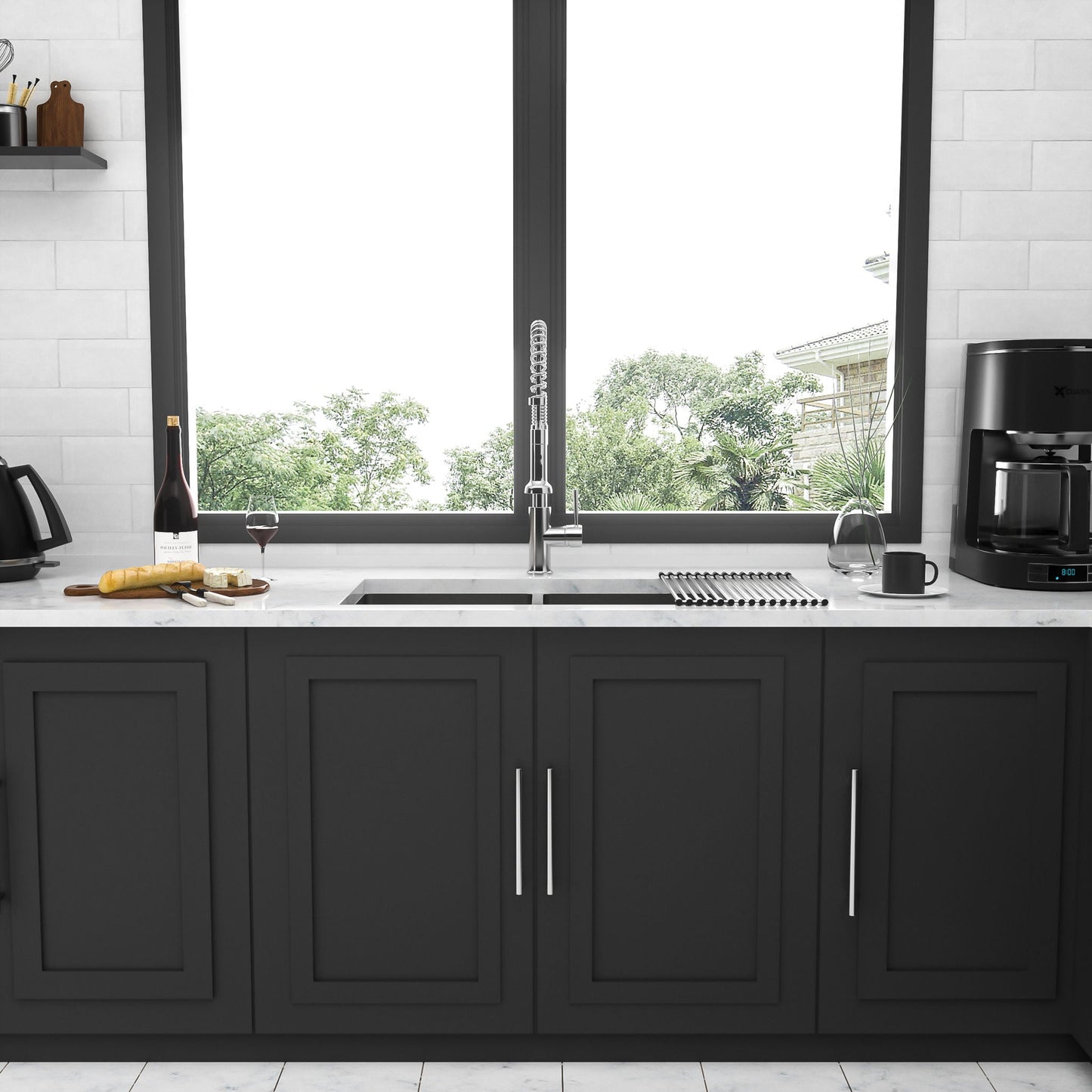 Modern Double Bowl Undermount Sink And Steel