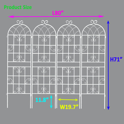Metal Trellis For Climbing Plants And Vines