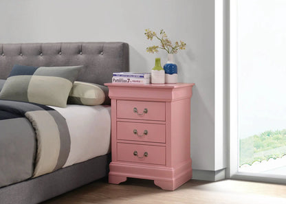 Louis Philippe Nightstand in Wood Veneer
