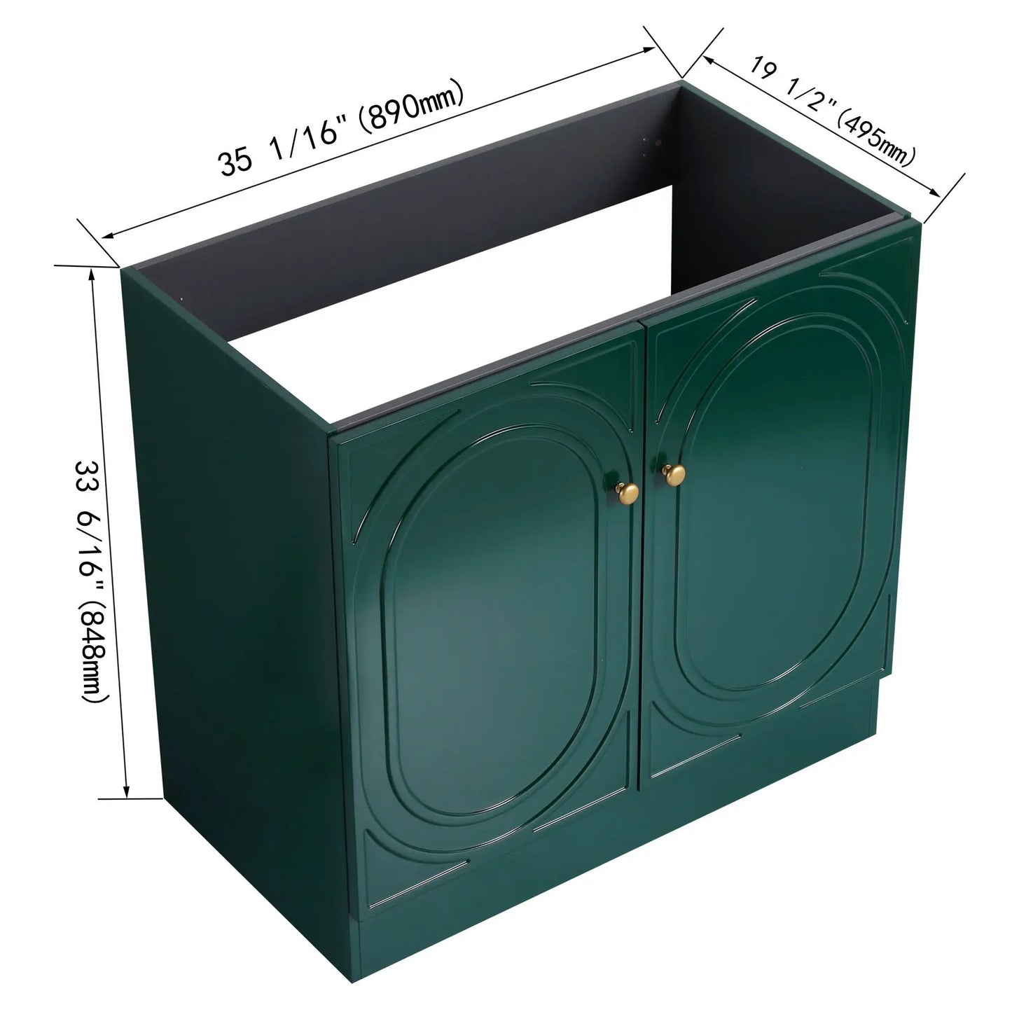 Modern Freestanding Vanity with Soft Close Doors