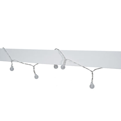 String lights on white beam with glass bulbs, by HouseOfZazla on Tampa Home & Garden Store