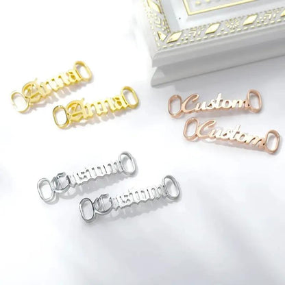 Casual Shoes Stainless Steel Custom Name Buckle