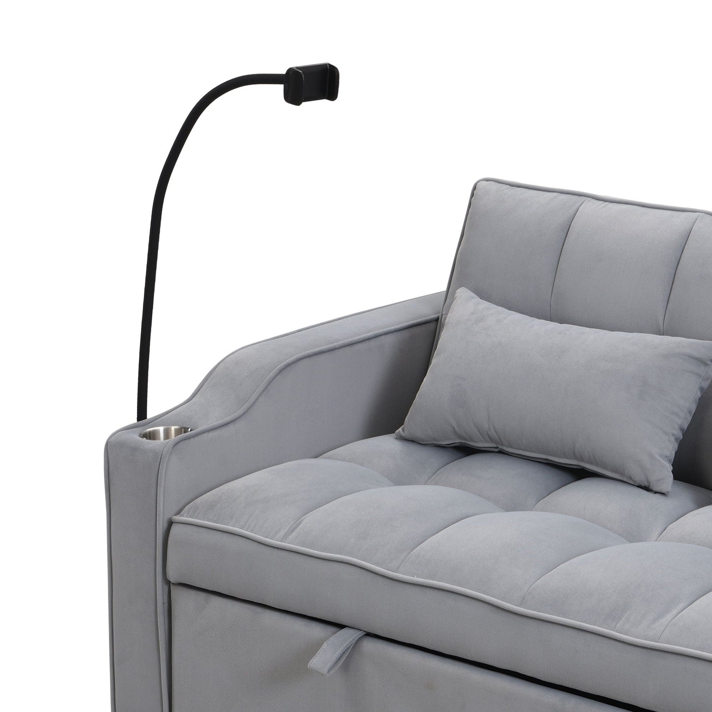Modern Loveseat Futon Sofa with Pullout Bed