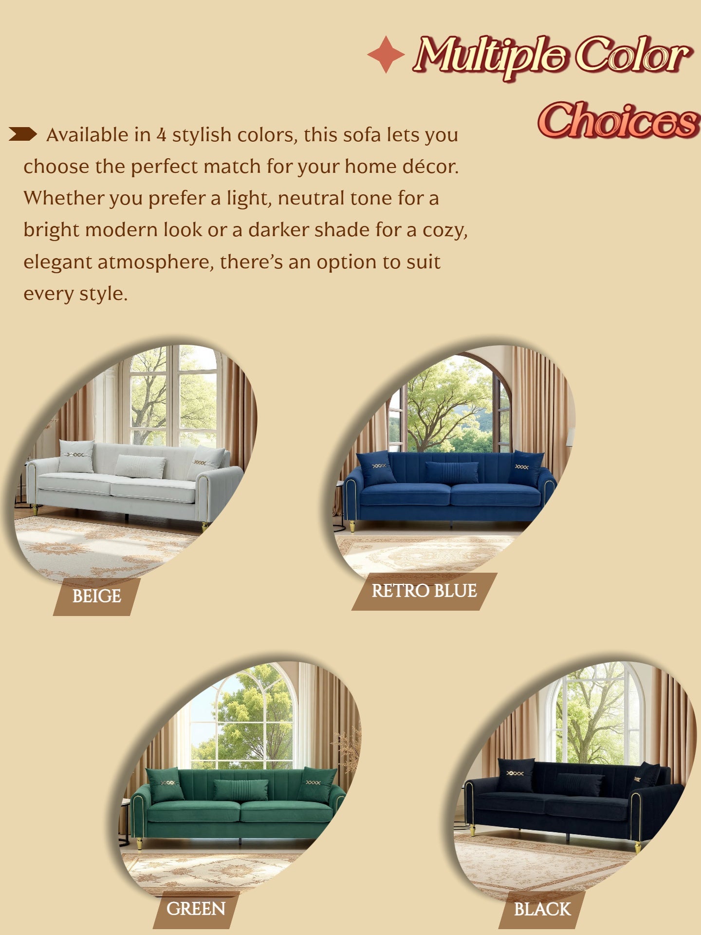 FX P11 CW Plush 3 Seater Sofa for Living Room