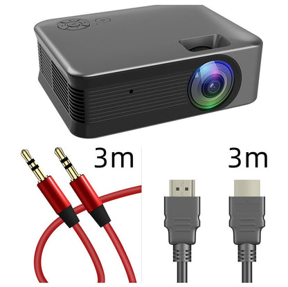 Portable wireless HD projector by My Store, compact indoor outdoor with 3m audio and USB cables on Tampa Home & Garden Store