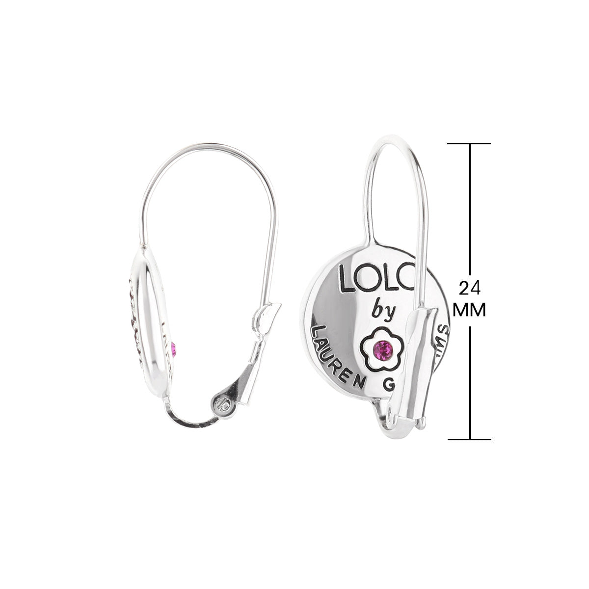 June Birthstone Color Earrings pink gemstone pair by Lauren G Adams on Tampa Home & Garden Store