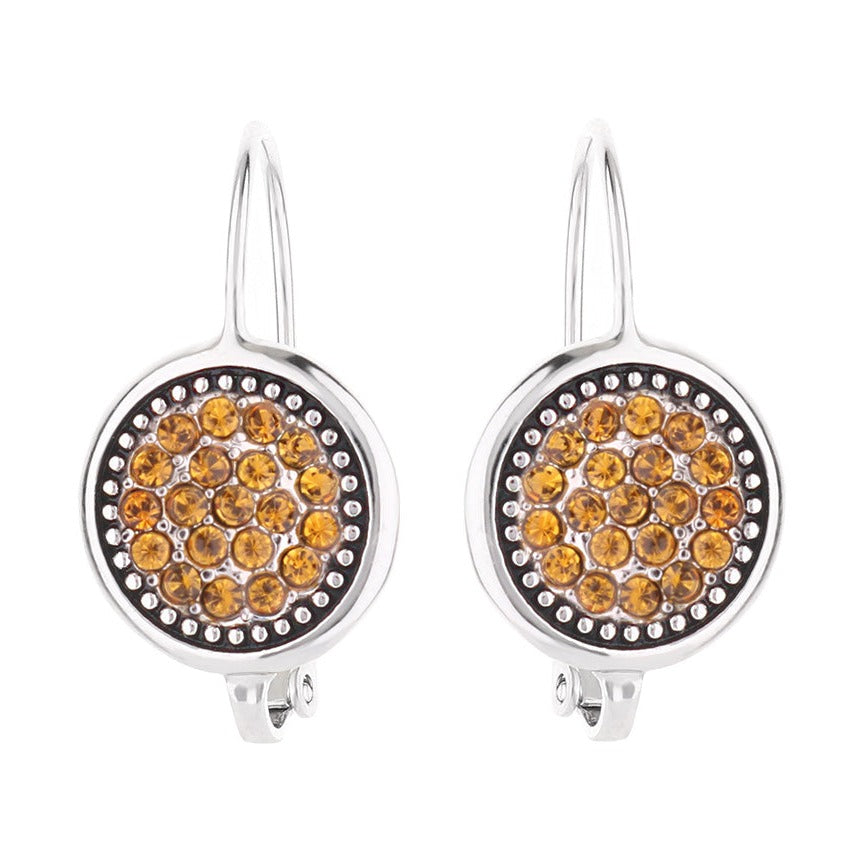 November Birthstone Color Earrings pair by Lauren G Adams, orange citrine stones on Tampa Home & Garden Store