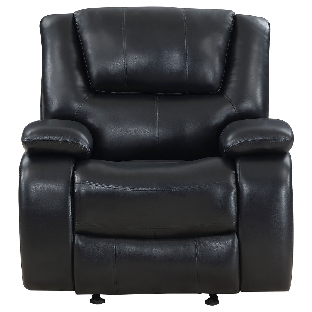 Elodie Plush Glider Recliner and Cushions