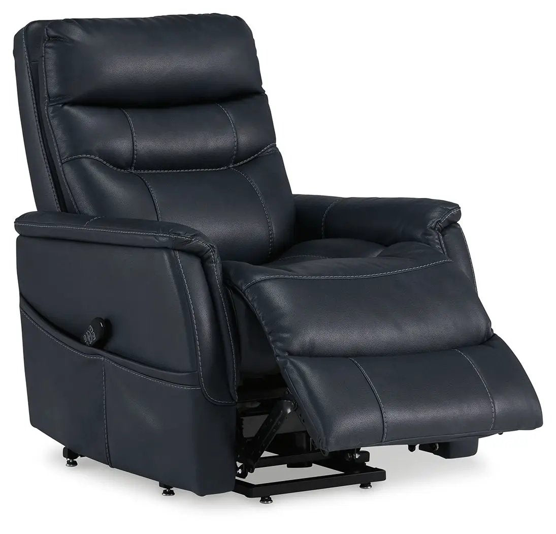 Strawbill Power Lift Recliner dark leather lift chair by Unique Piece Furniture on Tampa Home & Garden Store