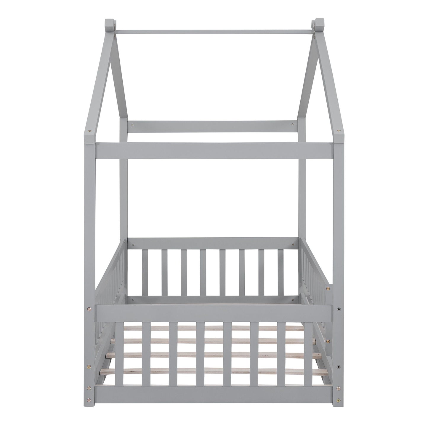 Bed House Bed Frame With Fence gray canopy bed frame with slatted base on Tampa Home & Garden Store