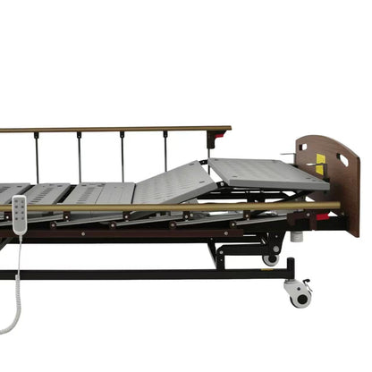 Electric hospital bed for home care HouseOfZazla with adjustable sections and remote control on Tampa Home & Garden Store