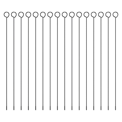 Dog playpen 16-panel black metal fence with loop-top panels for indoor/outdoor use on Tampa Home & Garden Store