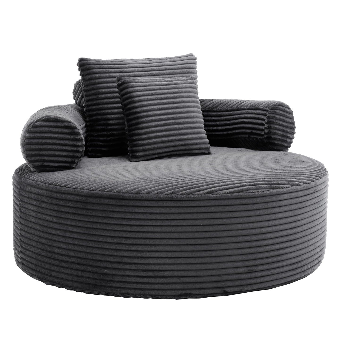 Round Sofa Bed and Pillows for the Living Room