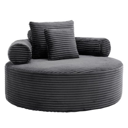 Round Sofa Bed and Pillows for the Living Room